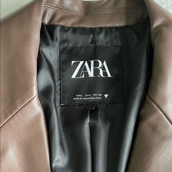 Zara Women's Chocolate Brown Blazer - Picture 3 of 4